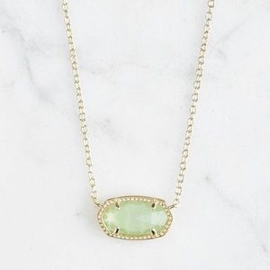 NWOT Kendra Scott Elisa Necklace Chalcedony Glass